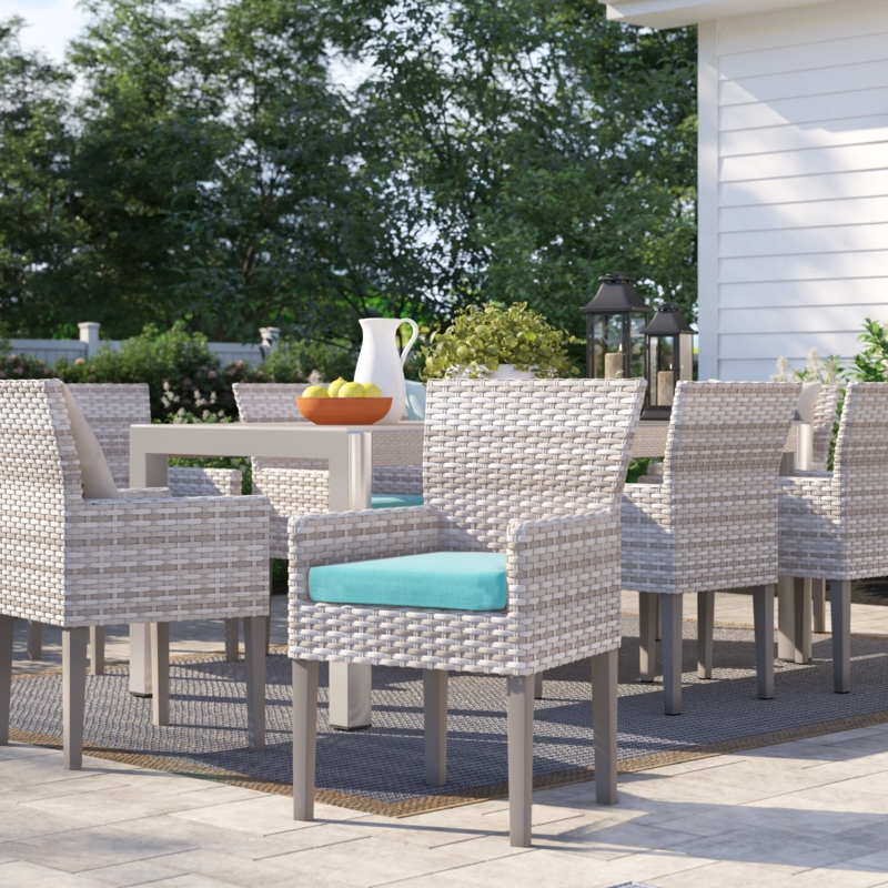Bannister Patio Dining Armchair with Cushion