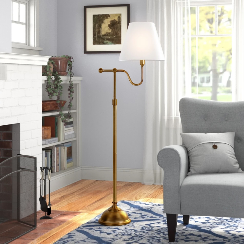 Antique Solid Brass Floor Lamp