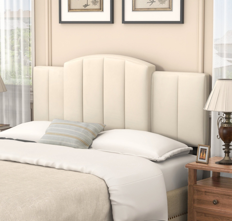 Belua Tufted Upholstered Adjustable Height & Expandable Width Headboard