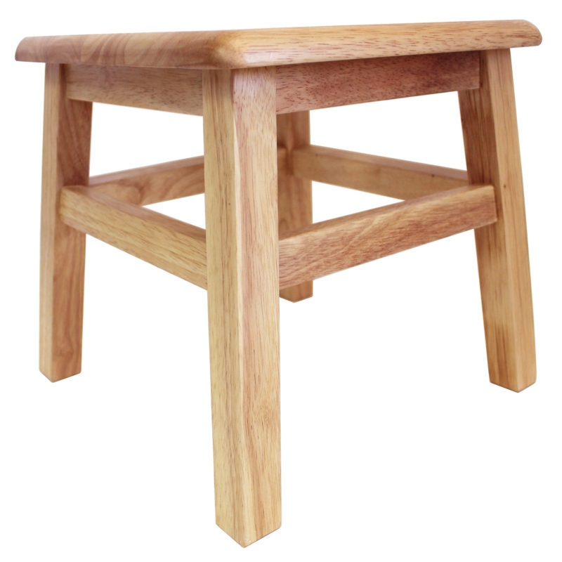 Blount 12.25'' Tall 1 - Step Solid Wood Step Stool