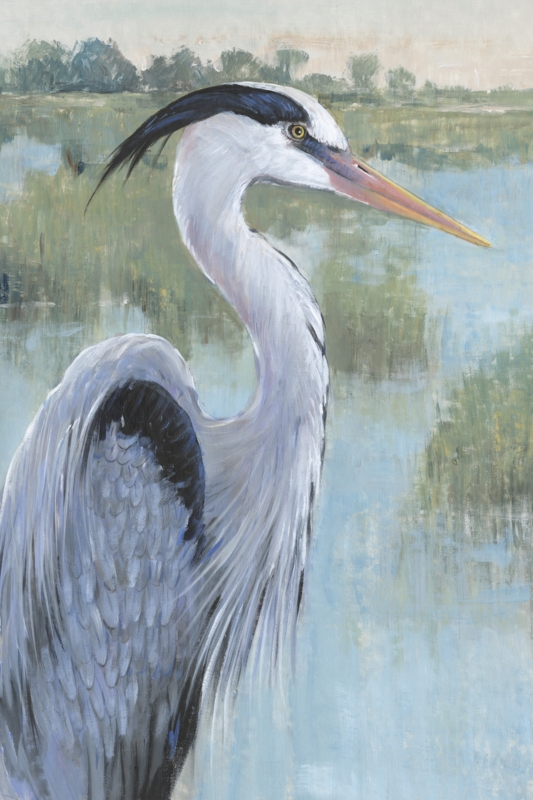 Blue Heron Portrait II by Timothy O' Toole Painting