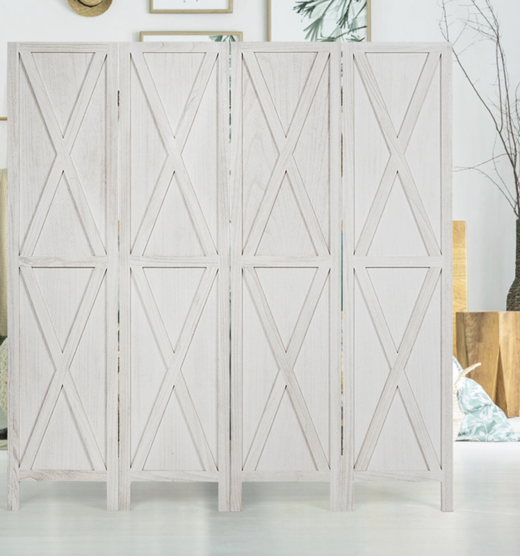 Bracy 63'' W x 67'' H 4 - Panel Folding Room Divider