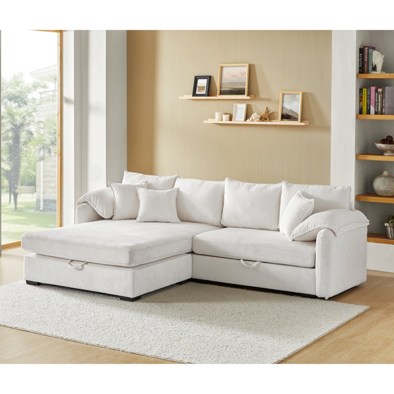 Brandee 2 - Piece Reversible Sectional Sofa & Chaise with Storage