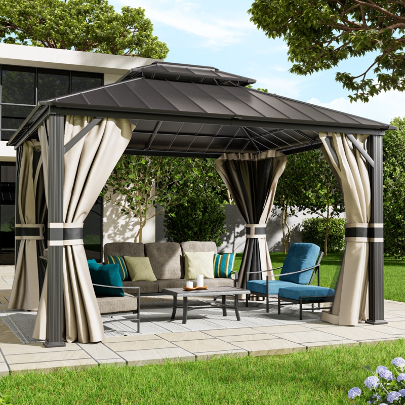 Briggs 12 Ft. W x 10 Ft. D Aluminum Patio Gazebo