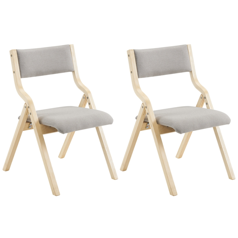 Cammock Upholstered Padded Stackable Folding Chair Folding Chair Set