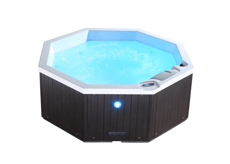 Canadian Spa Co Muskoka 120 Volt 5 - Person 14 - Jet Acrylic Round Plug And Play Hot Tub with Ozonator
