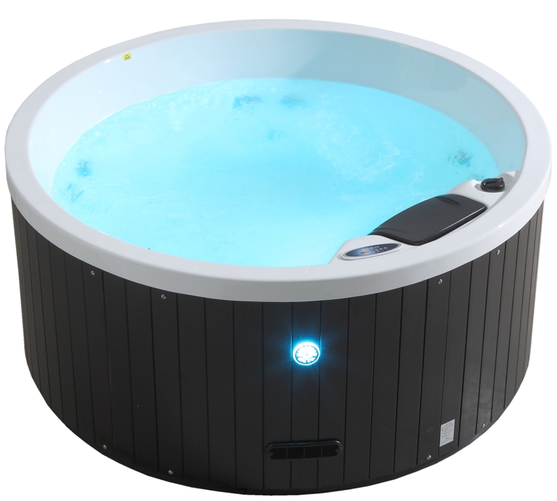 Canadian Spa Co Okanagan 120 Volt 4 - Person 10 - Jet Acrylic Round Plug And Play Hot Tub with Ozonator