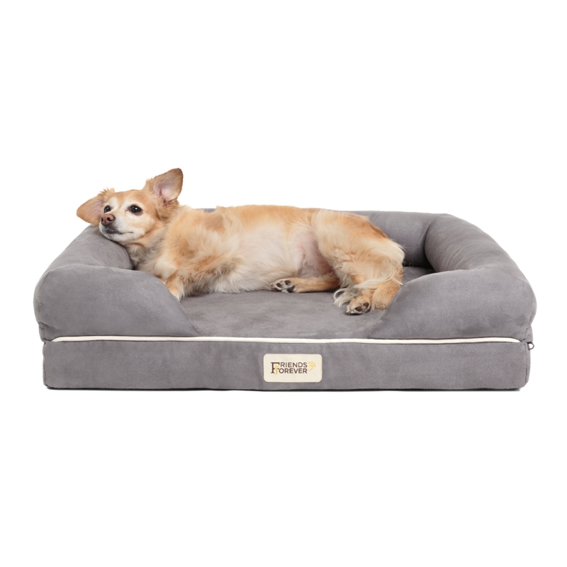 Chester Pet Couch with Solid Memory Foam Bolster