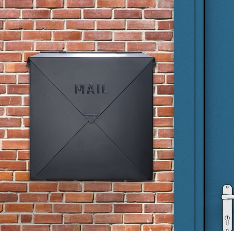 Chicago Industrial Style Wall Mounted Mailbox