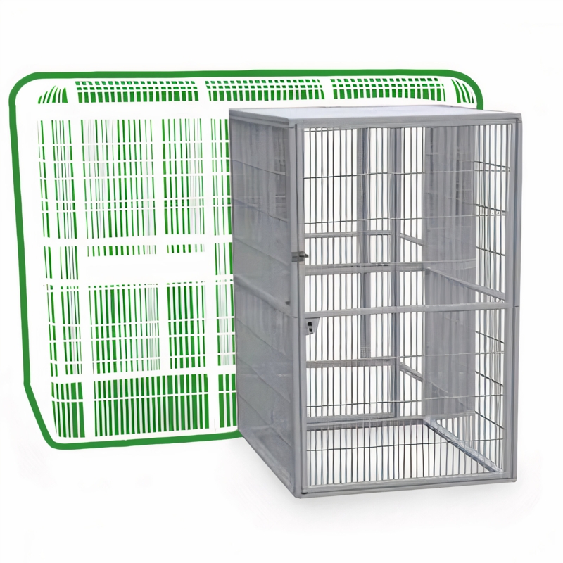 Chrisy 71'' Iron Flat Top Floor Bird Cage