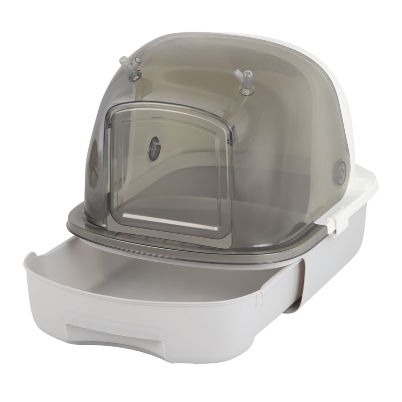 Clear Color Cat Litter Pan With Antlers