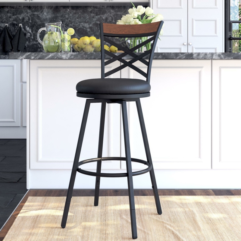 Clintwood Swivel Adjustable Height Stool (Set of 3)
