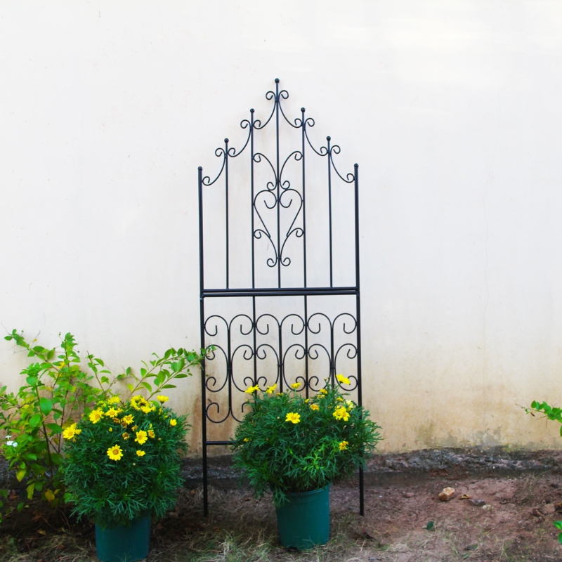 Clodean 59'' H x 21.6'' W Iron Lattice Panel Garden Trellis for Climbing Plants 1 Pack|