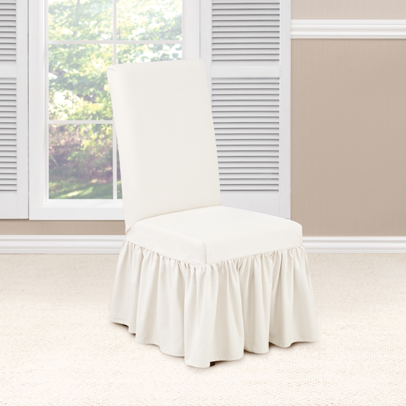 Cotton Box Cushion Dining Chair Slipcover