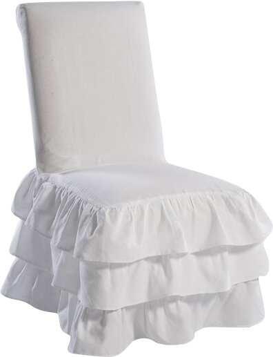 Cotton Box Cushion Dining Chair Slipcover