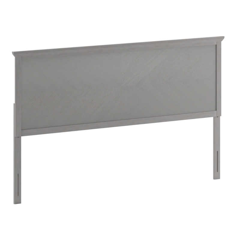 Culbert Herring Bone Solid Wood Adjustable Headboard for Universal Metal Bed Frame