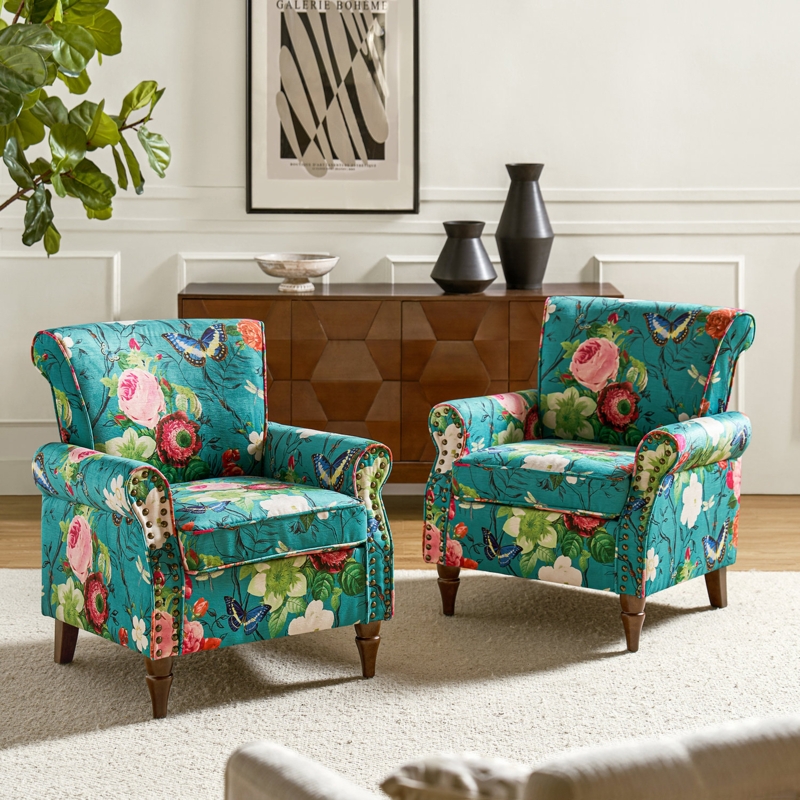Cythnus Upholstered Armchair (Set of 2)