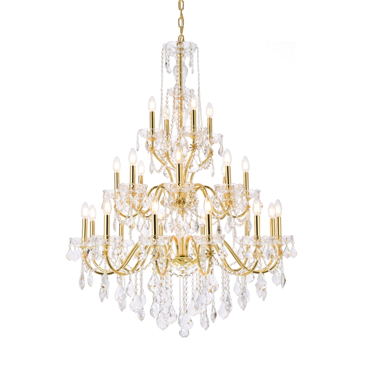 Dagmar 24 - Light Dimmable Tiered Chandelier