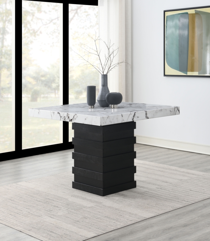 Daleila Solid Wood Base Dining Table