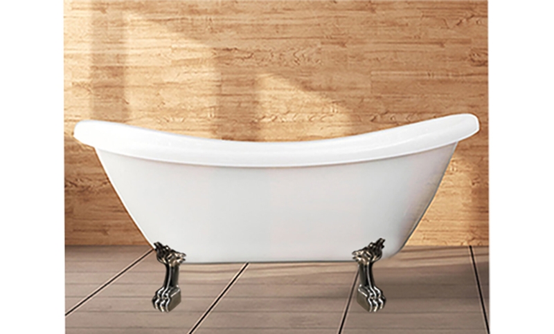 Daphne 69" x 30" Clawfoot Soaking Fiberglass Bathtub
