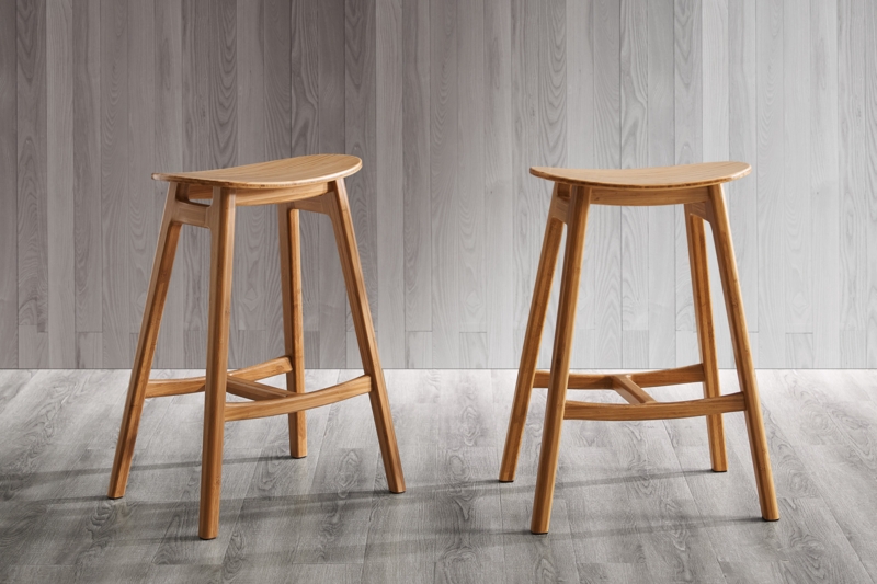 Darrianna Solid Wood Adjustable Height Stool