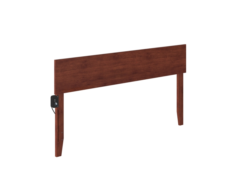 Daurice Solid Wood Panel Headboard with Attachable Device Charger