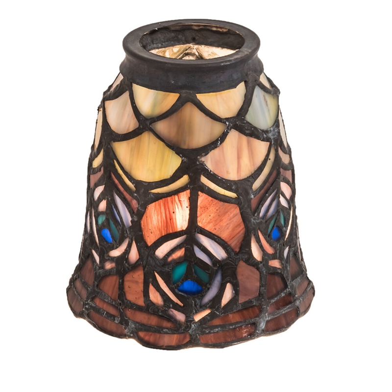 Diane 4'' H Glass Bell Ceiling Fan Fitter Shade