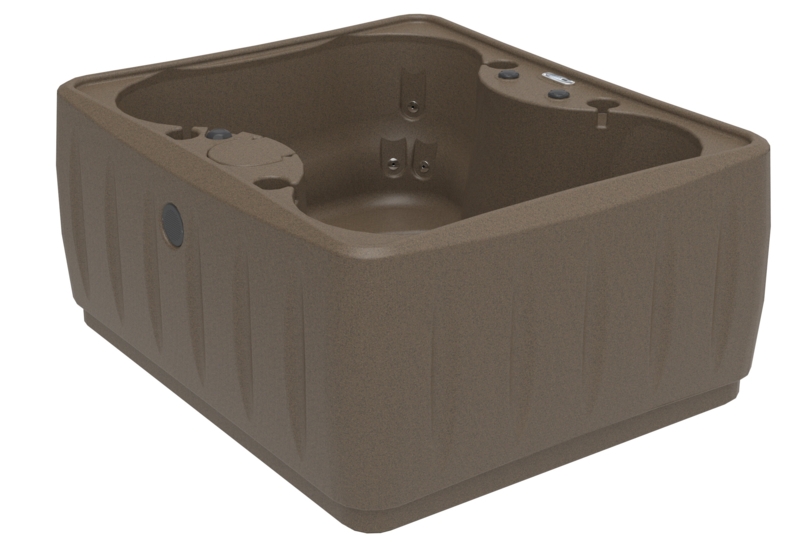 Discover 4-Person 12-Jet Plug & Play Hot Tub with LED Waterfall, powered By Jacuzzi Pumps
