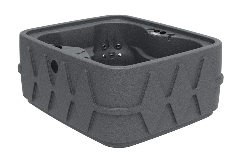 Discover 4-Person 20-Jet Plug & Play Hot Tub with LED Waterfall, powered By Jacuzzi Pumps