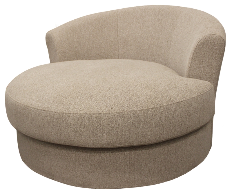 Duhaime Upholstered Swivel Barrel Chair