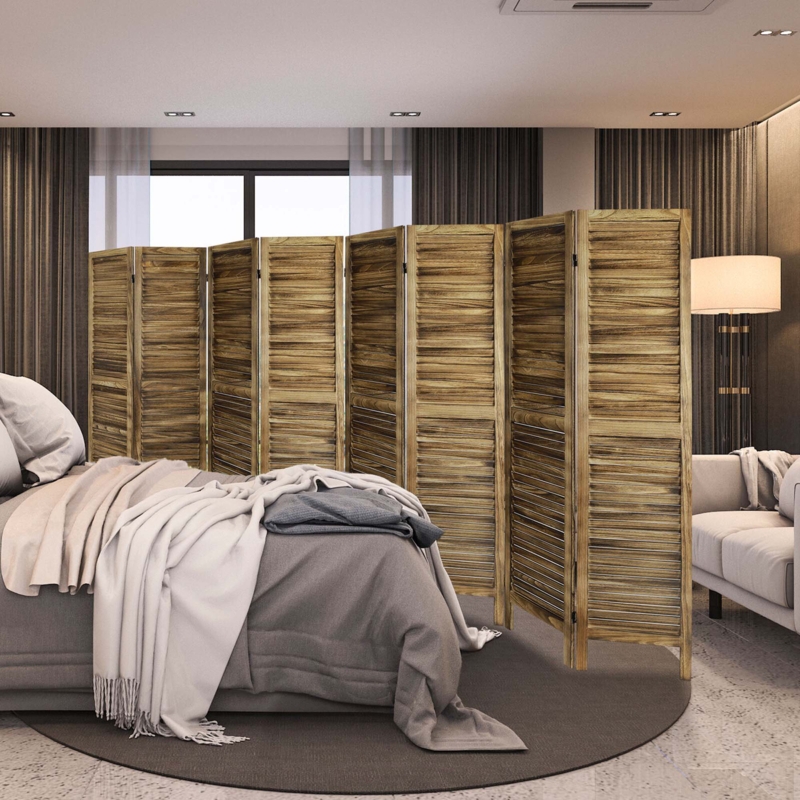 Durke 67'' H Solid Wood Folding Room Divider