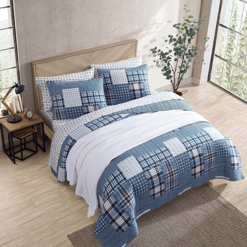 Eddie Bauer Hawthorne Cotton Reversible Quilt Set