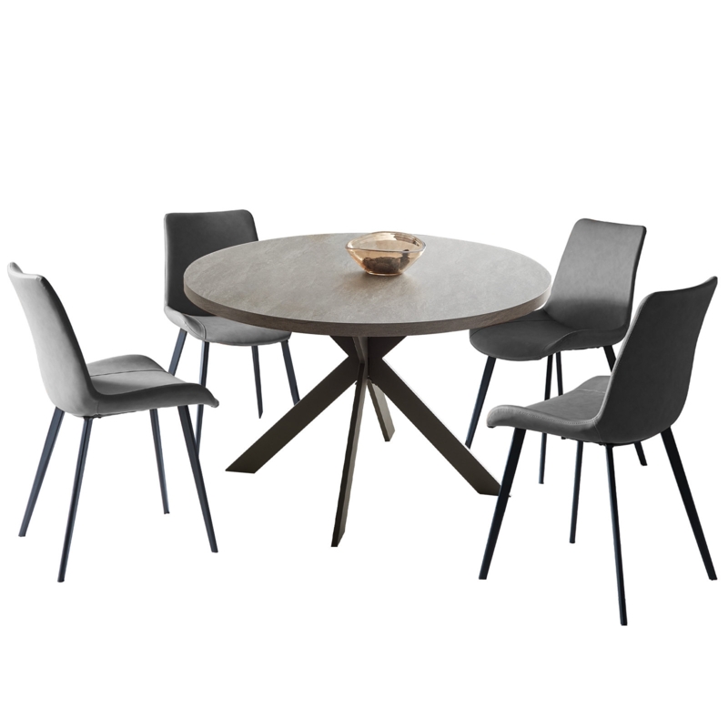 Eilee 5 - Piece Pedestal Dining Set