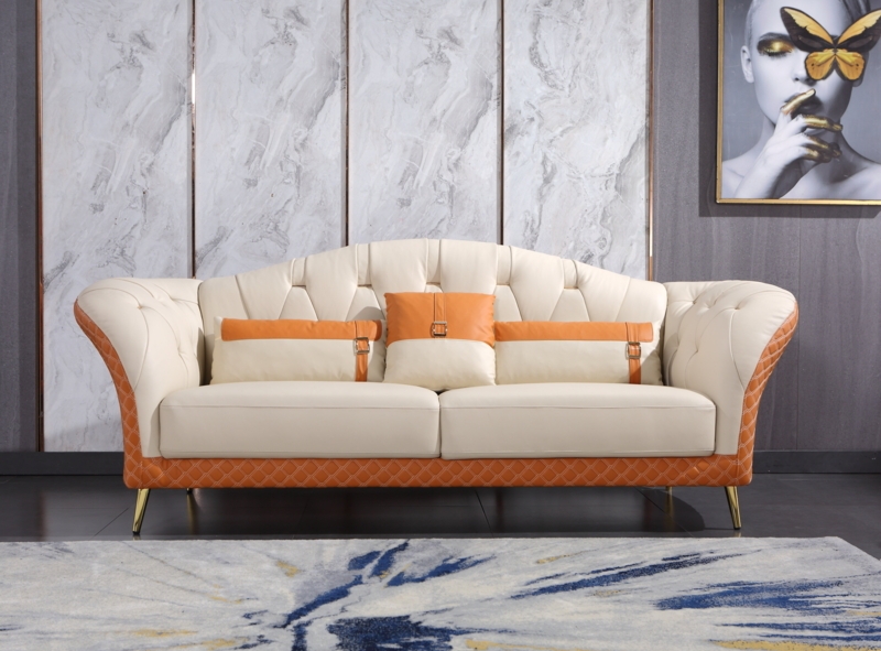 Elberton 92'' Leather Sofa