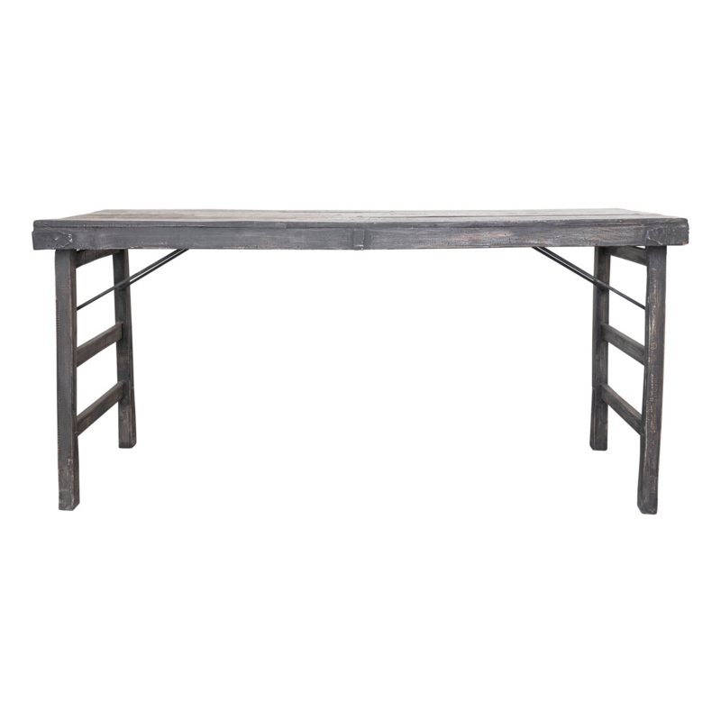 Elkanah 66'' Solid Wood Rectangular Portable Folding Table