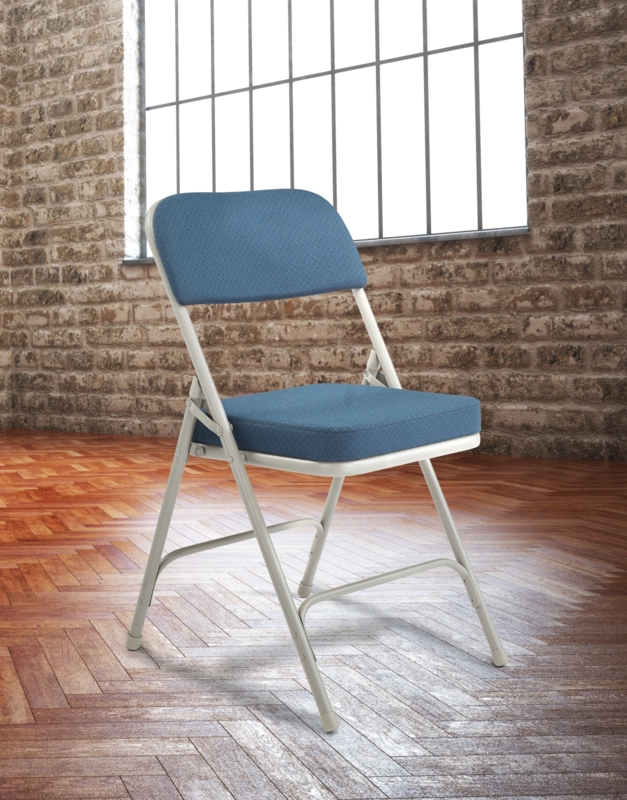 Fabric Padded Folding Chair Set (Set of 2)