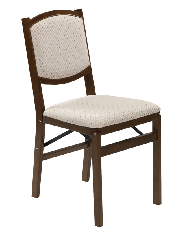 Fabric Padded Folding Chair Set (Set of 2)