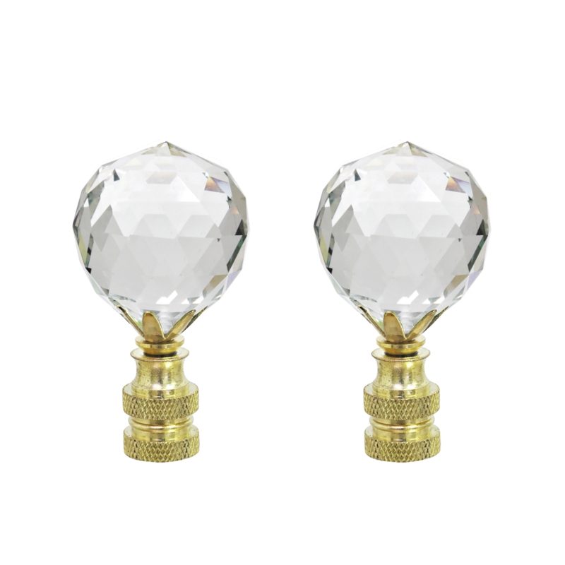 Faceted Crystal Lamp Finial