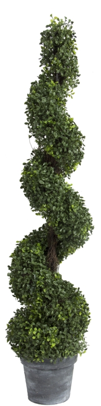 Faux Boxwood Topiary in Pot