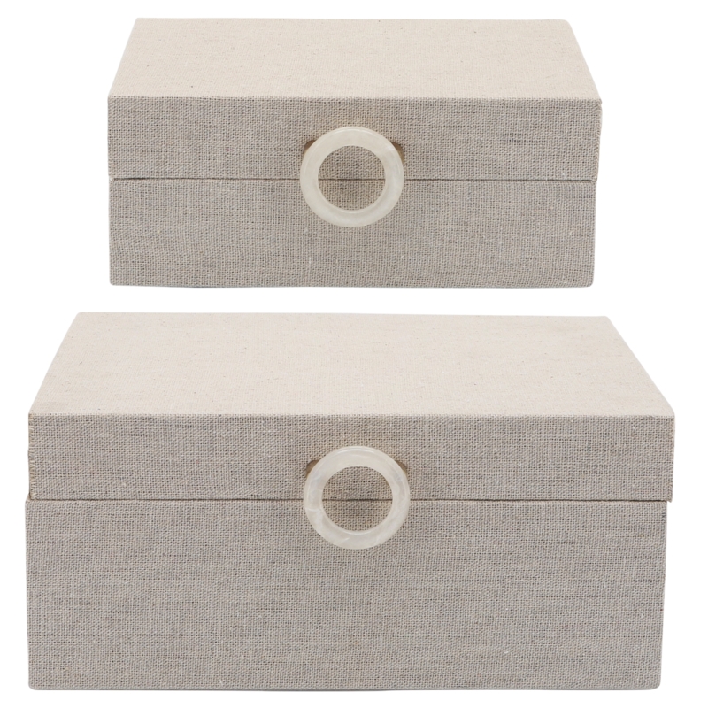 Fawn Decorative Storage Boxes - Wooden Boxes for Photos, Jewelry, Trinkets - Storage Box Decor Gift Idea