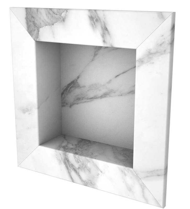 FlexStone 17"W x 17"H Square Recessed Shampoo Caddy