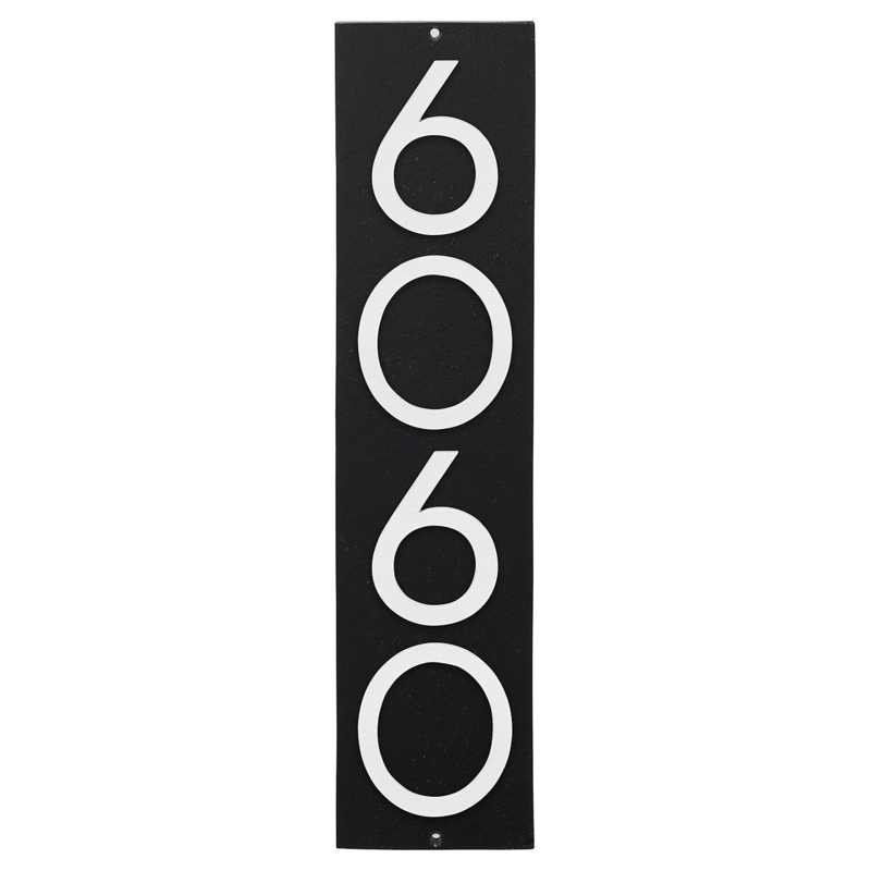 Floating Modern 3" Number Vertical Address Plaque (4 Digits)