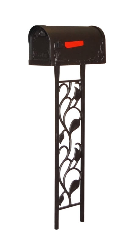 Floral Curbside Mailbox with Post Included
