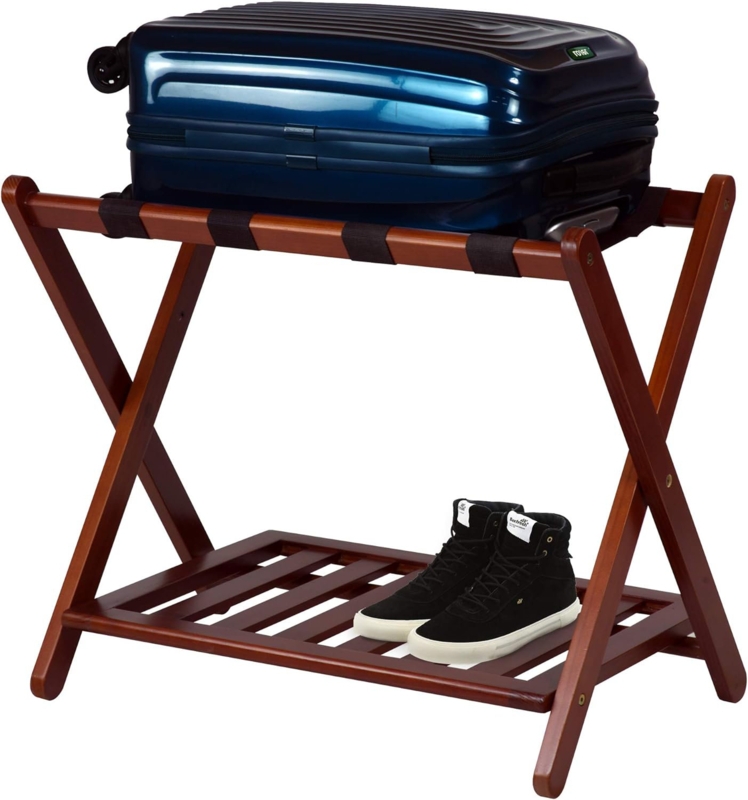 Folding Wood Luggage Rack