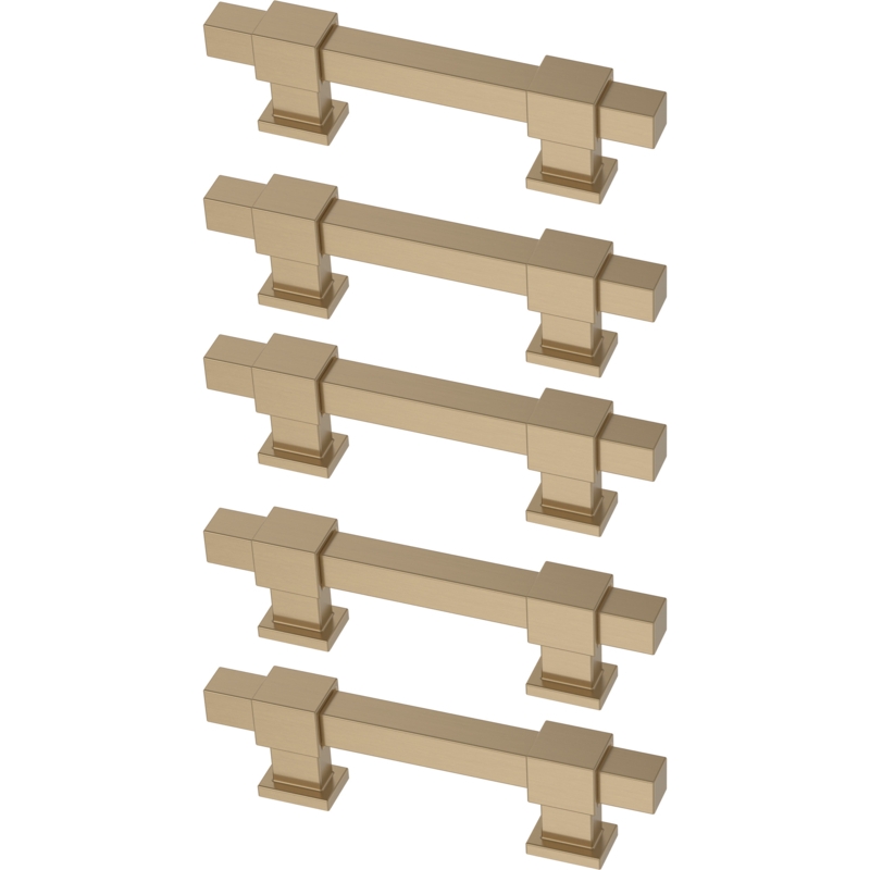 Franklin Brass Square Bar Adjusta-Pull Adjustable 1-3/8 to 4 in. Cabinet Drawer Pull (Set of 5)