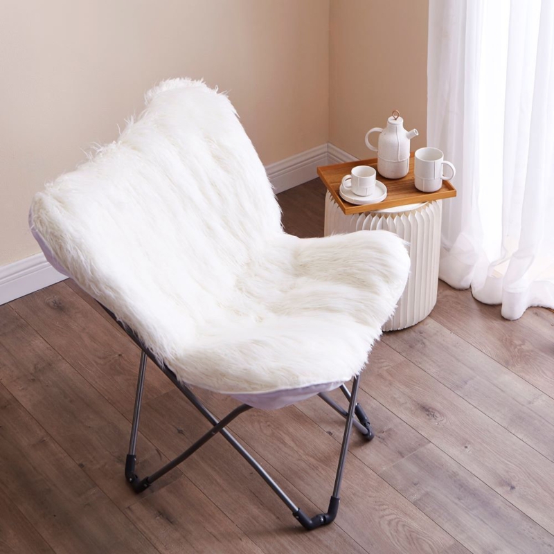 Fur Butterfly Lounge Chair