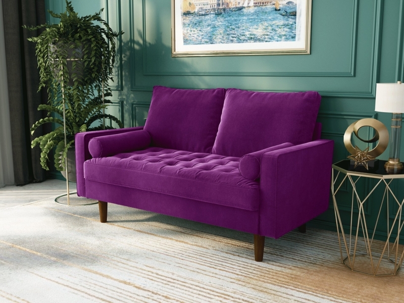 Gabrielo 58" Square Arm Sofa Loveseat