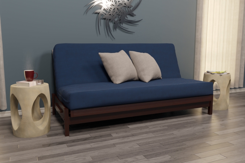 Gaul Upholstered Tight Back Futon And Mattress