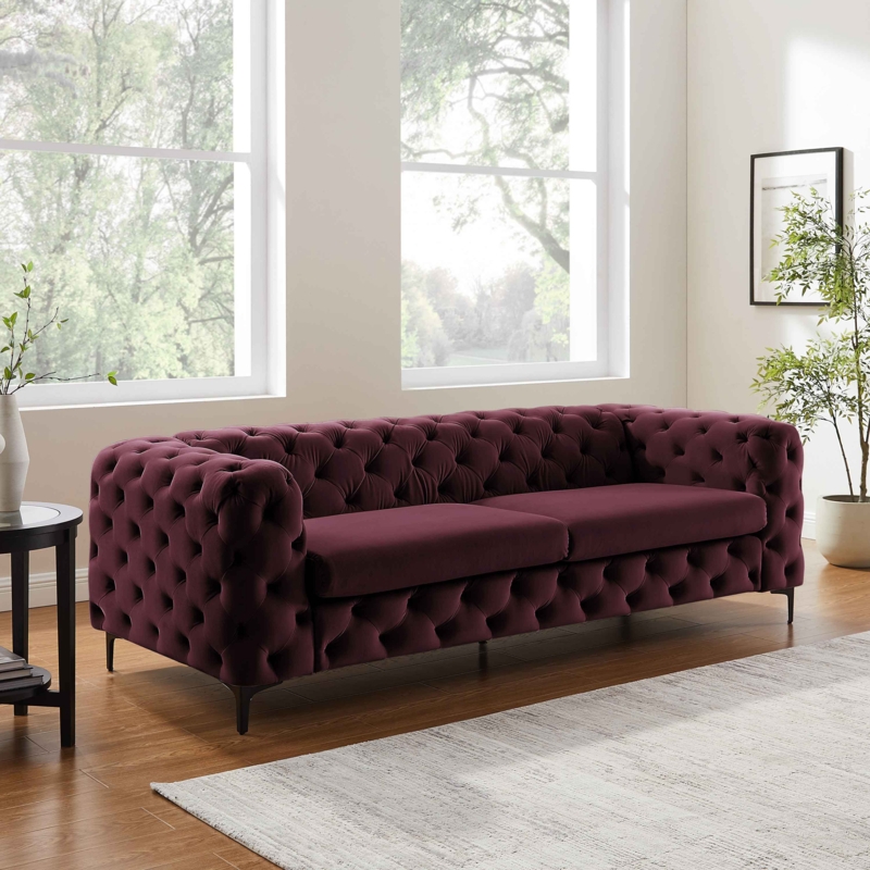 Ghaleb 93.3'' Upholstered Sofa
