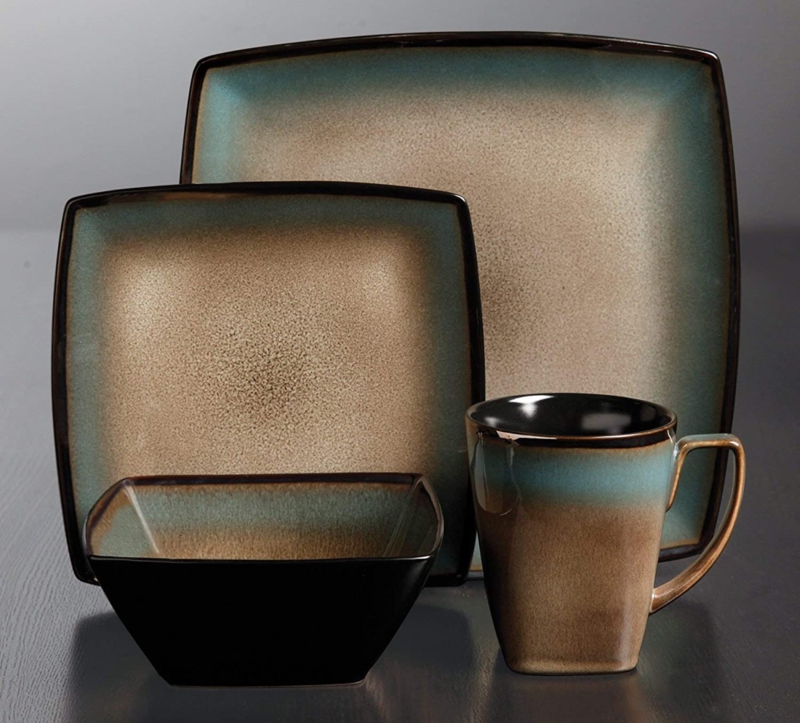 Gibson Tequesta 16 Piece Dinnerware Set, Service for 4